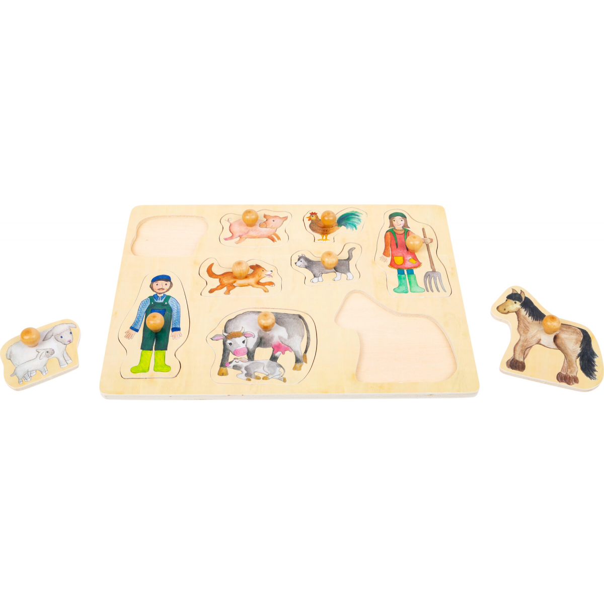 11500_legler_small_foot_design_setzpuzzle_bauernhof_b Farm And Country Life Puzzle