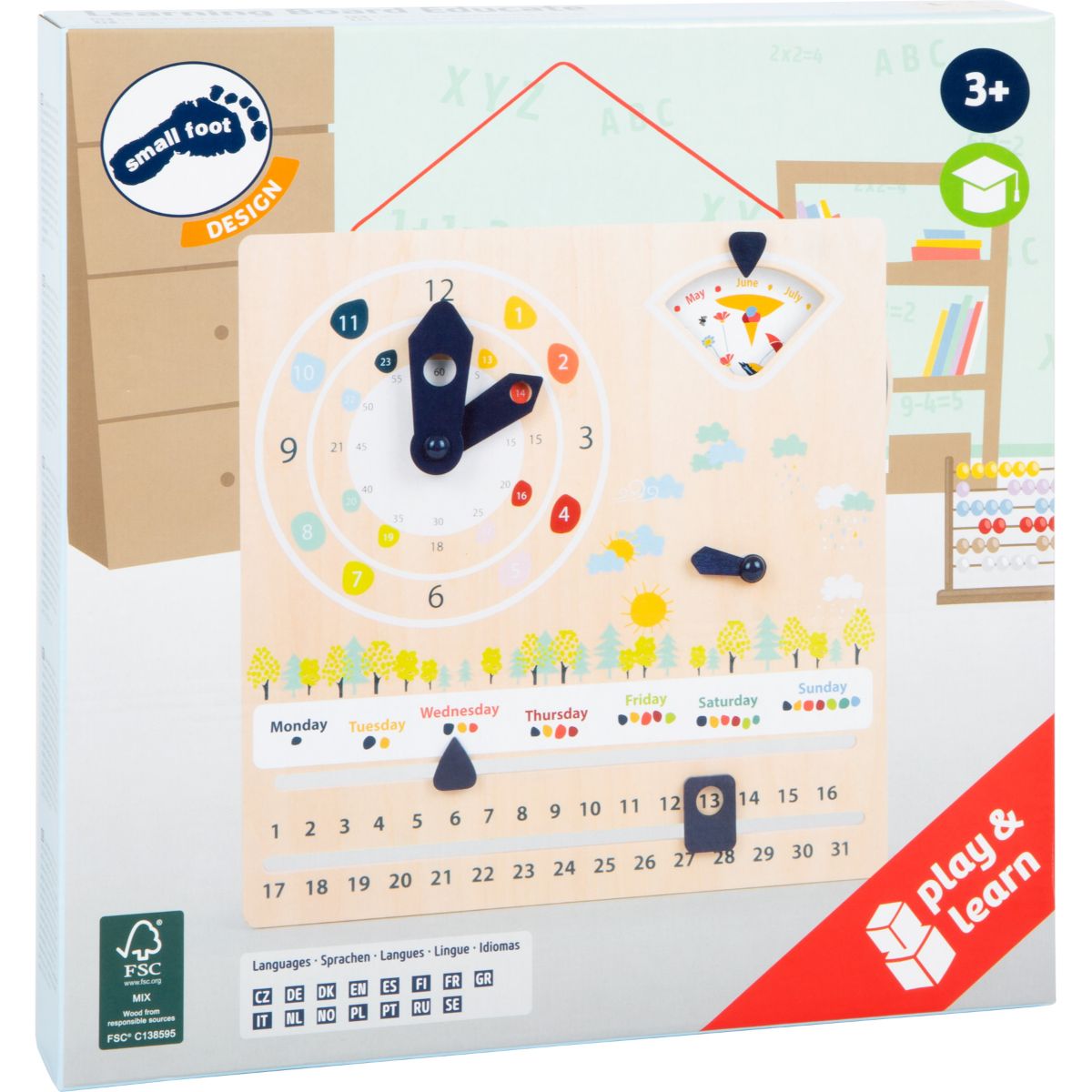 11625_legler_small_foot_Lerntafel_Educate_FSC_Verpackung LEARNING BOARD EDUCATE