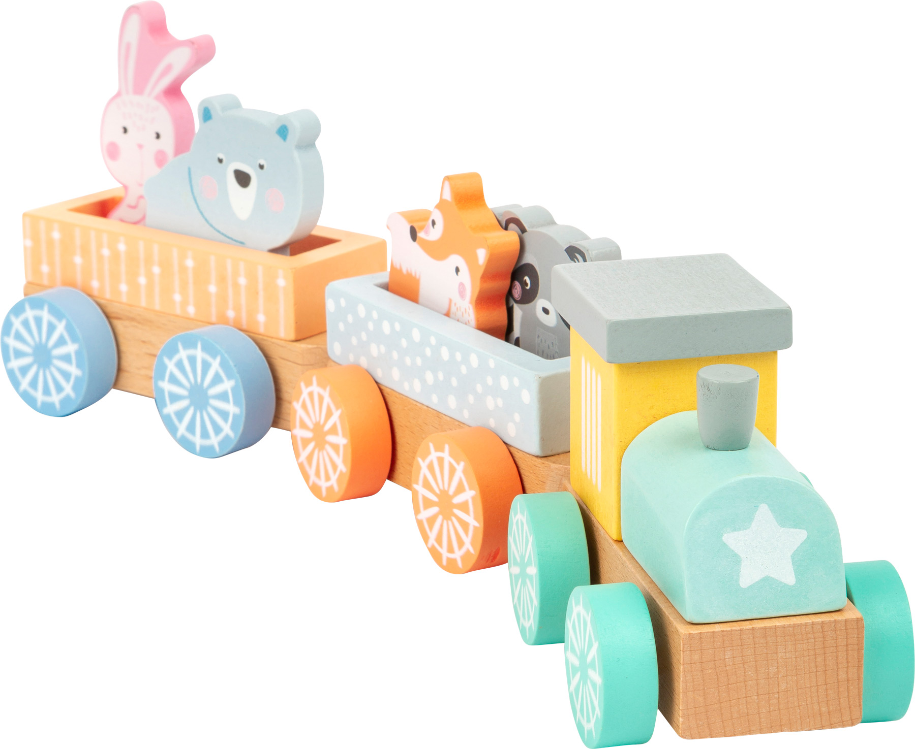 Pastel Wooden Train