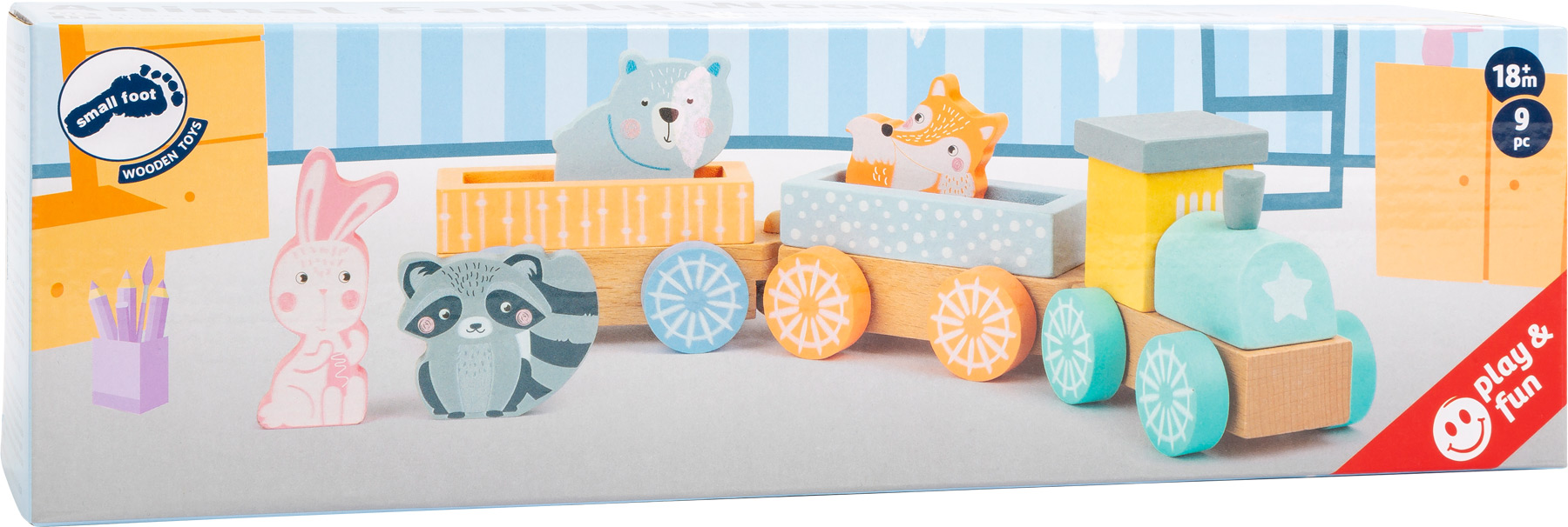 Pastel Wooden Train