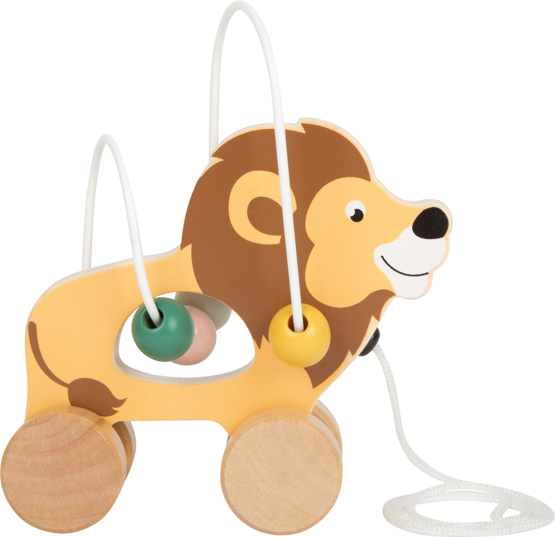 PULL ALONG LION WITH BEAD MAZE SAFARI
