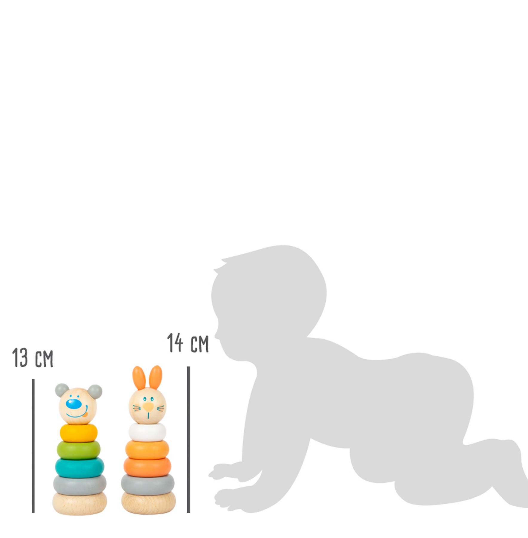 1 pcs / Stacking Tower Display Pastel / 1 cope