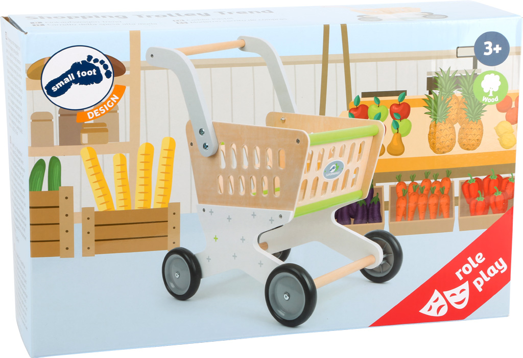 11161_legler_small_foot_Einkaufswagen_Trend_Verpackung SHOPPING TROLLEY TREND