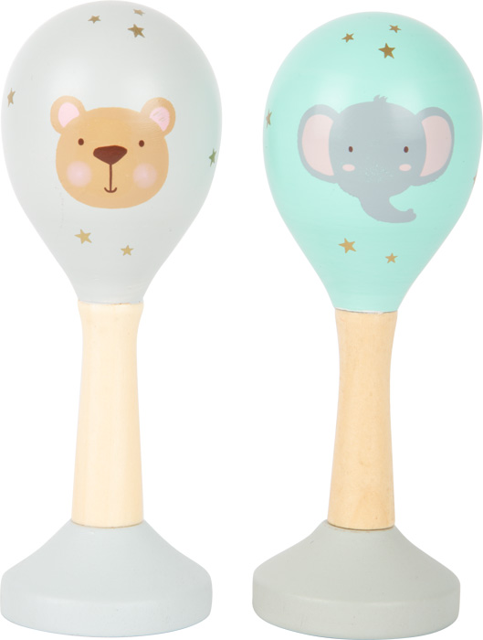 11886_legler_small_foot_Holz_Baby_Maracas_c Musical Rattles Pastel