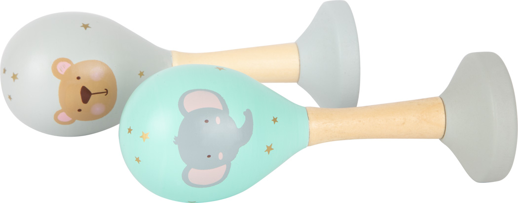 11886_legler_small_foot_Holz_Baby_Maracas_d Musical Rattles Pastel