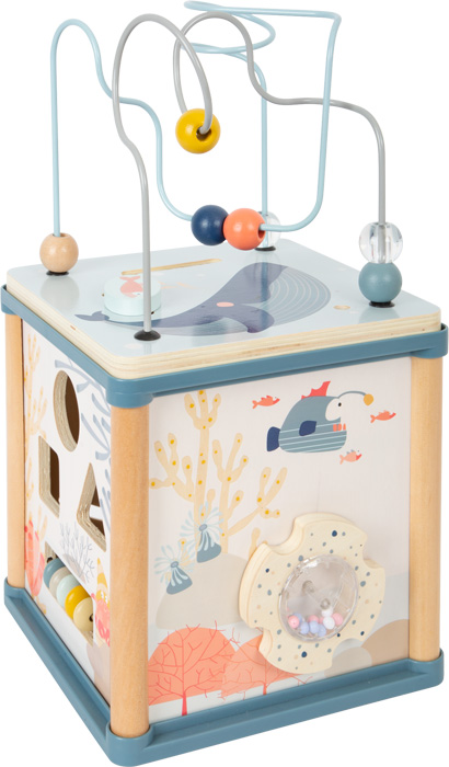 11910_legler_small_foot_Motorikwuerfel_Unterwasserwelt_b Activity Cube Underwater World
