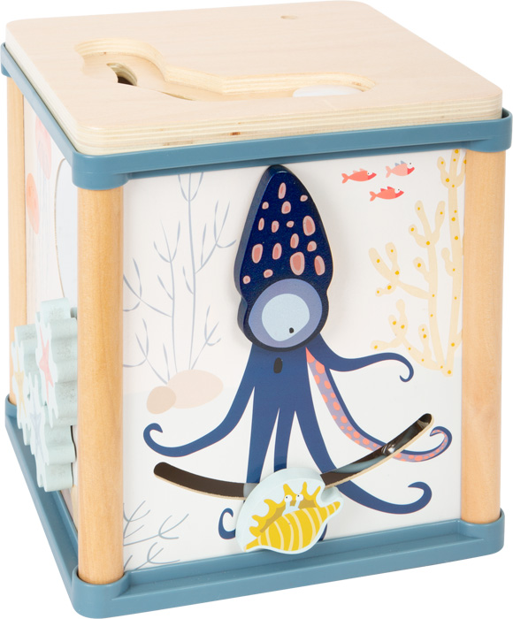 11910_legler_small_foot_Motorikwuerfel_Unterwasserwelt_c Activity Cube Underwater World