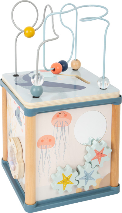 11910_legler_small_foot_Motorikwuerfel_Unterwasserwelt_f Activity Cube Underwater World