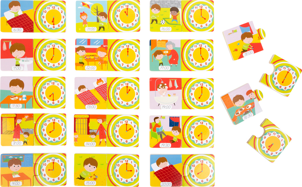 TELLING TIME LEARNING PUZZLE