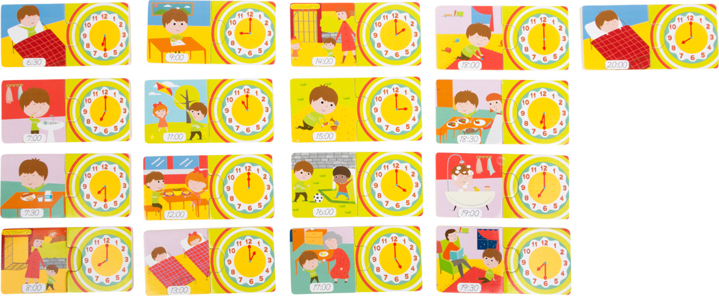 TELLING TIME LEARNING PUZZLE