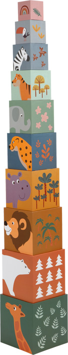 11957_legler_small_foot_Stapelwuerfel_Safari_b Stacking Cubes "Safari"