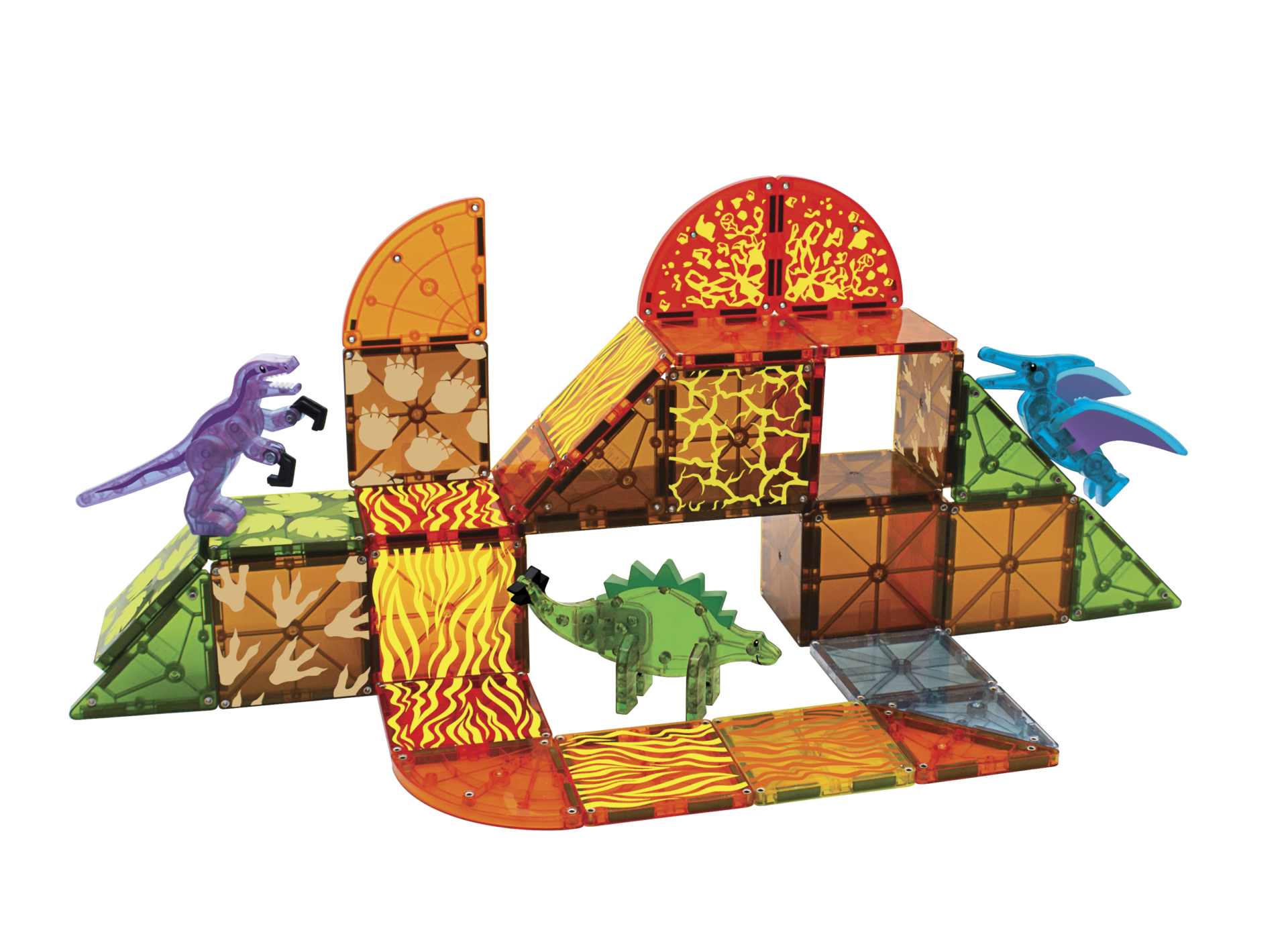 Dino World 40-Piece Set Magna-Tiles