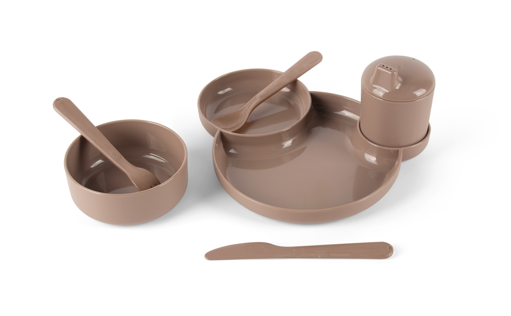 TINY BIOBASED DINNER GIFT SET - MOCCA