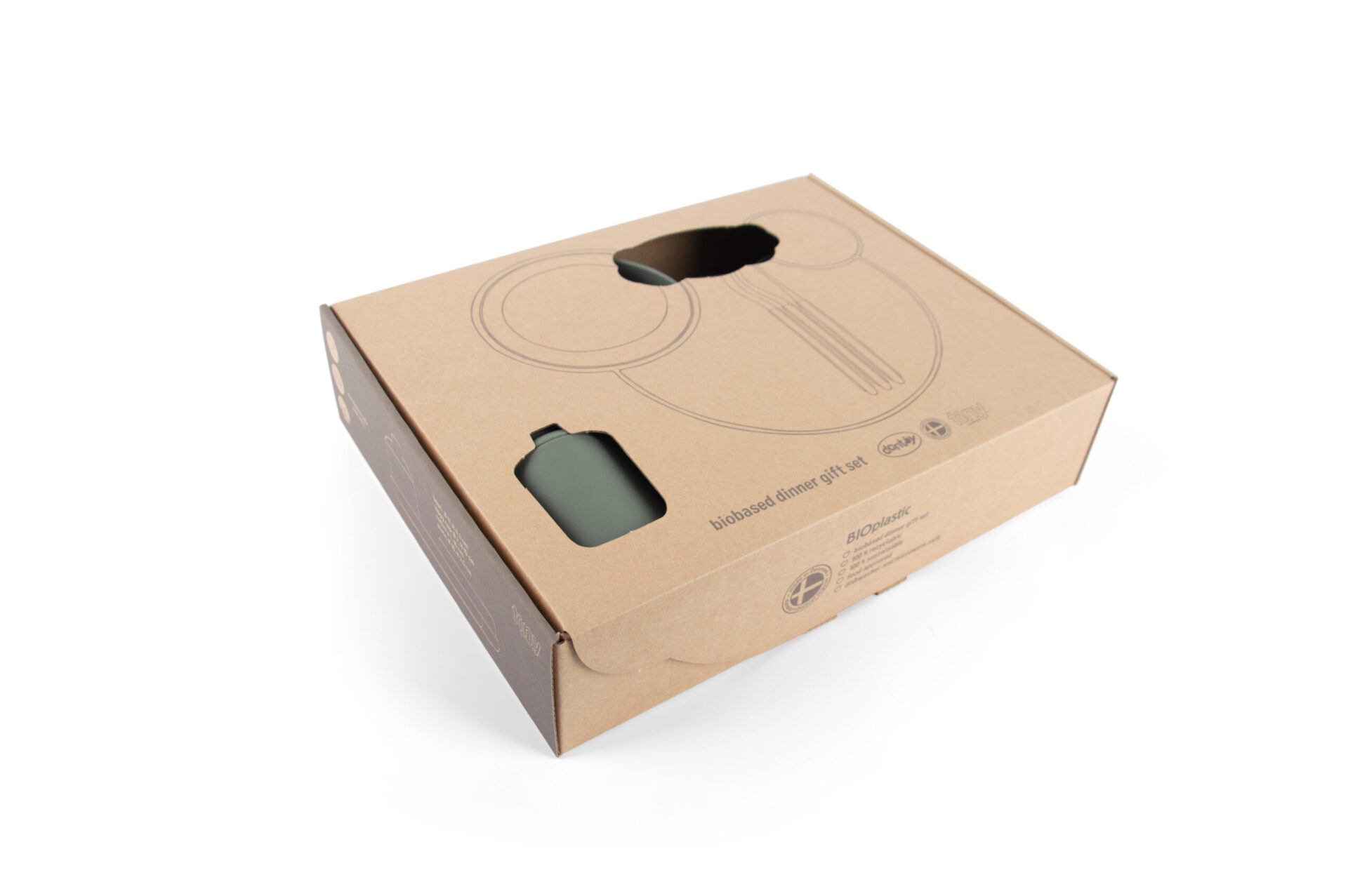 TINY BIOBASED DINNER GIFT SET - OLIVE