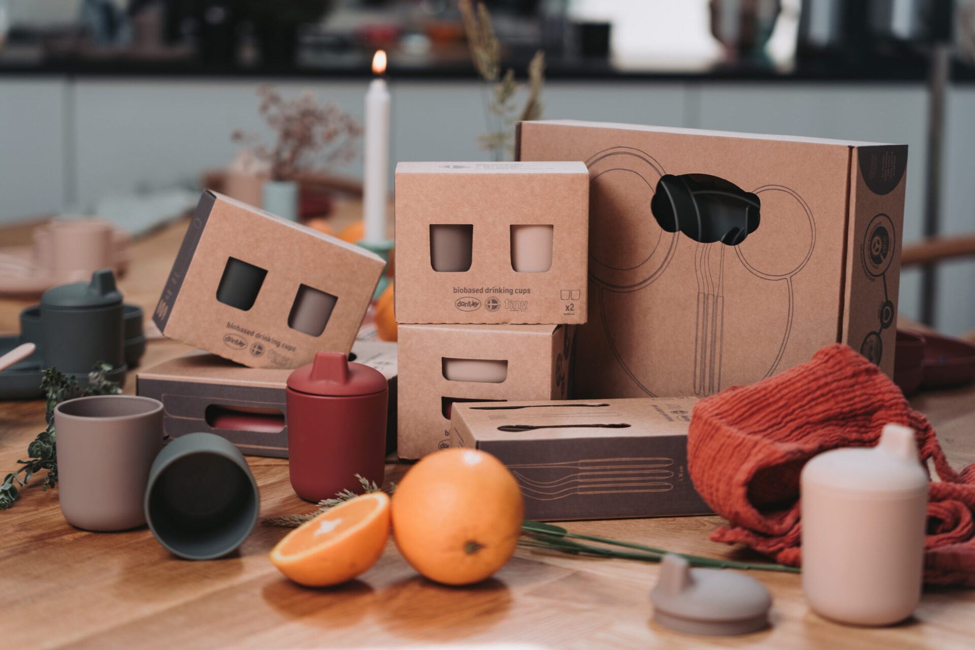 TINY BIOBASED DINNER GIFT SET - OLIVE