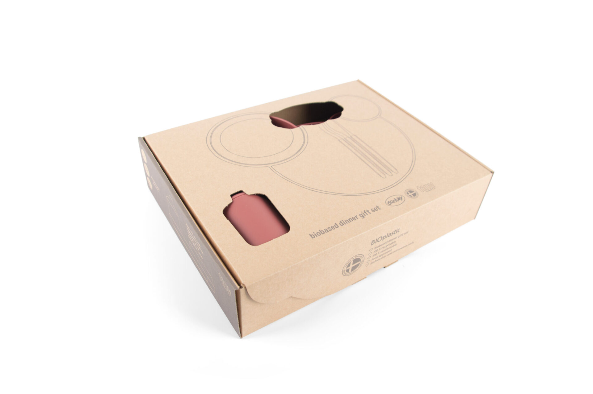 TINY BIOBASED DINNER GIFT SET - RED