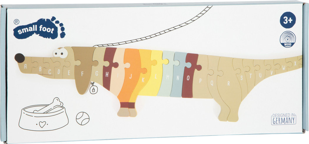 12413_small_foot_Buchstabenpuzzle_Hund_Verpackung Letter Puzzle Dog
