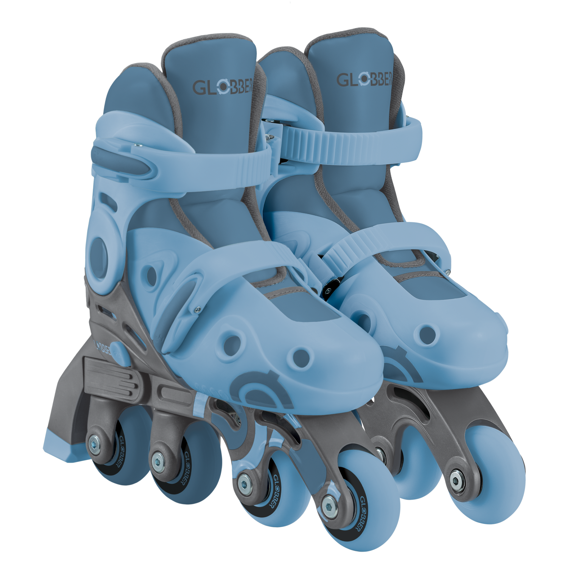 780-200_pair_inline LEARNING INLINE SKATE 2 TO 1 Size from 26 to 29 Blue