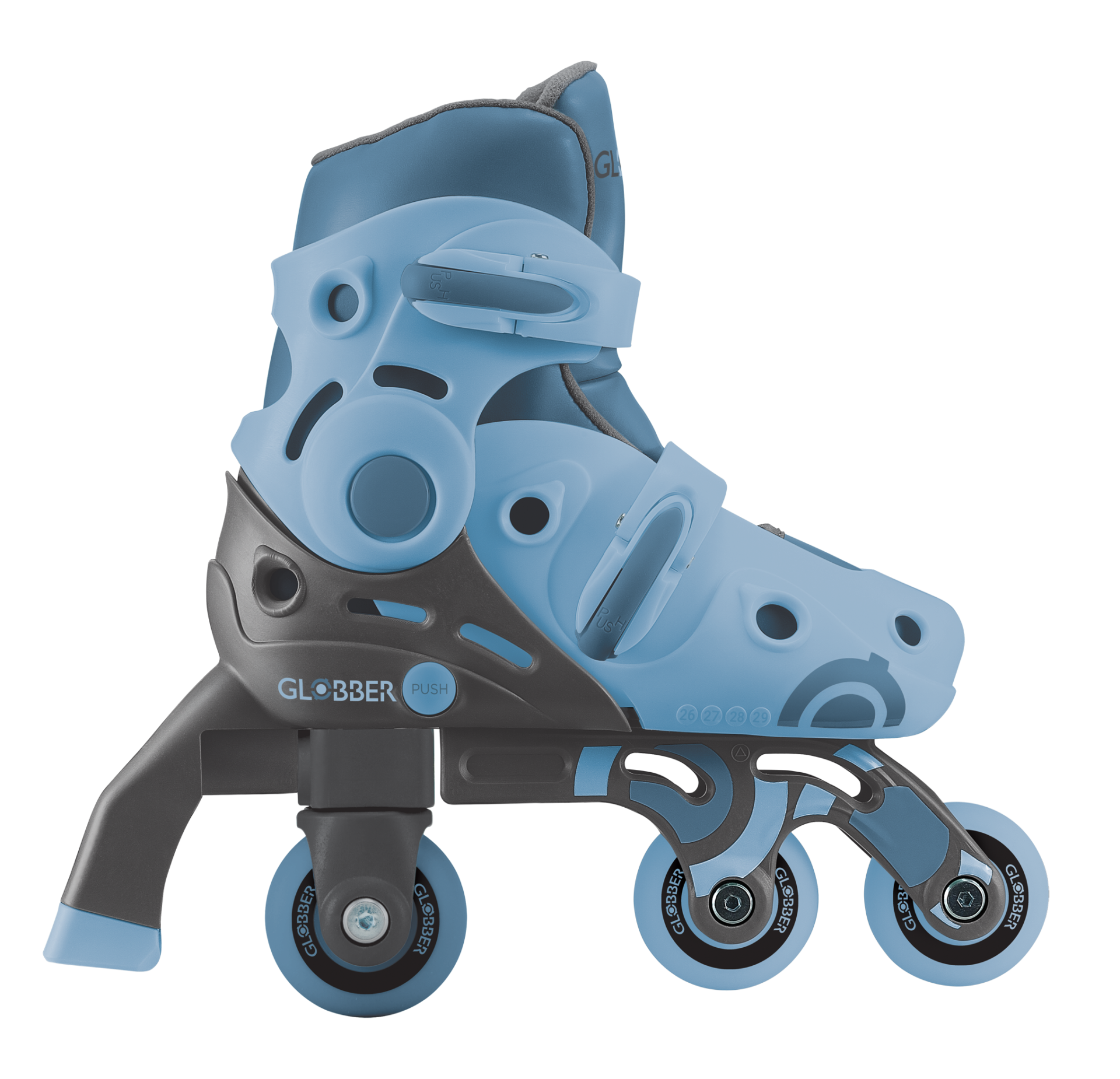 780-200_side_learning LEARNING INLINE SKATE 2 TO 1 Size from 26 to 29 Blue