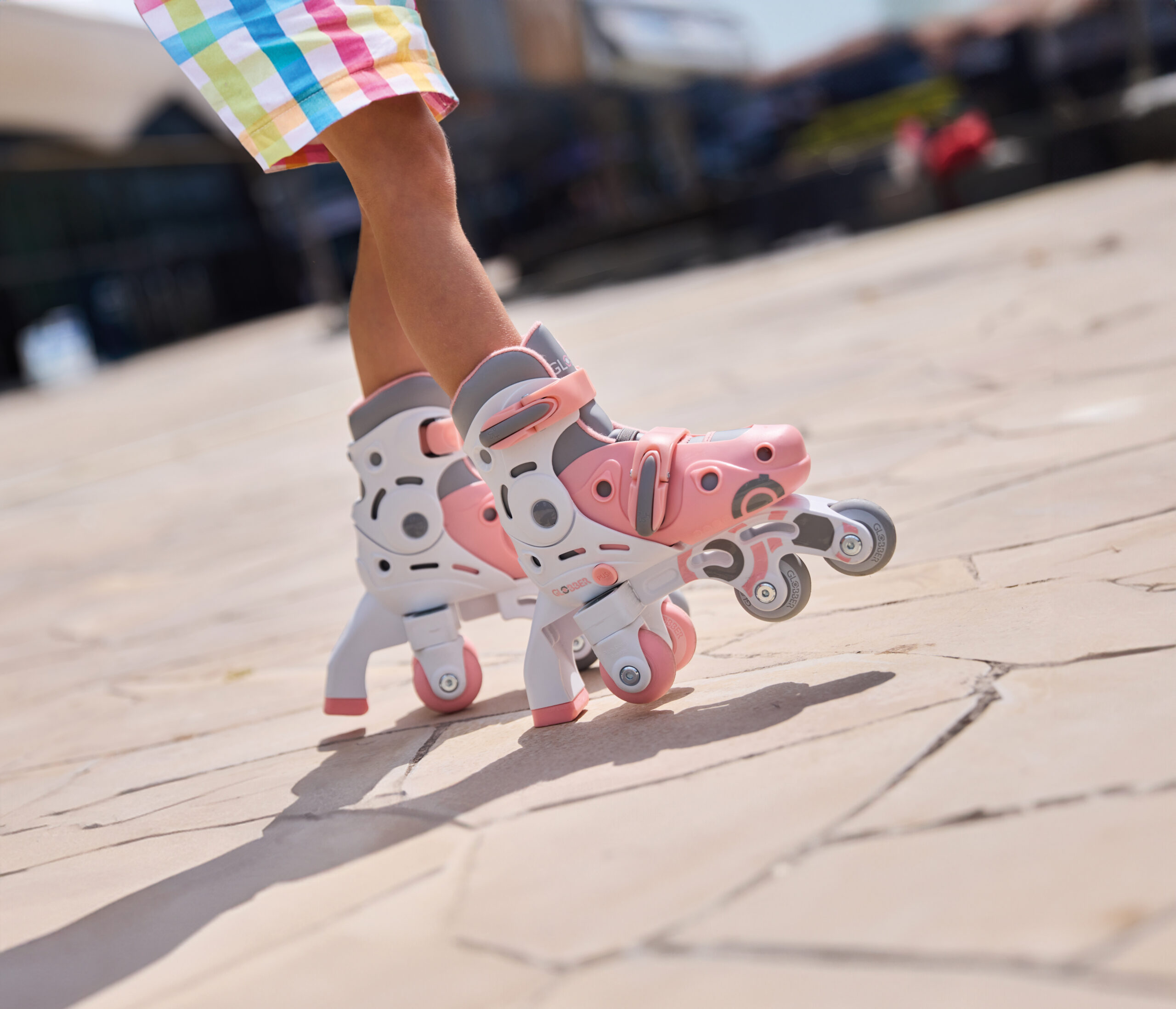 LEARNING INLINE SKATE 2 TO 1 Size from 26 to 29 Pink