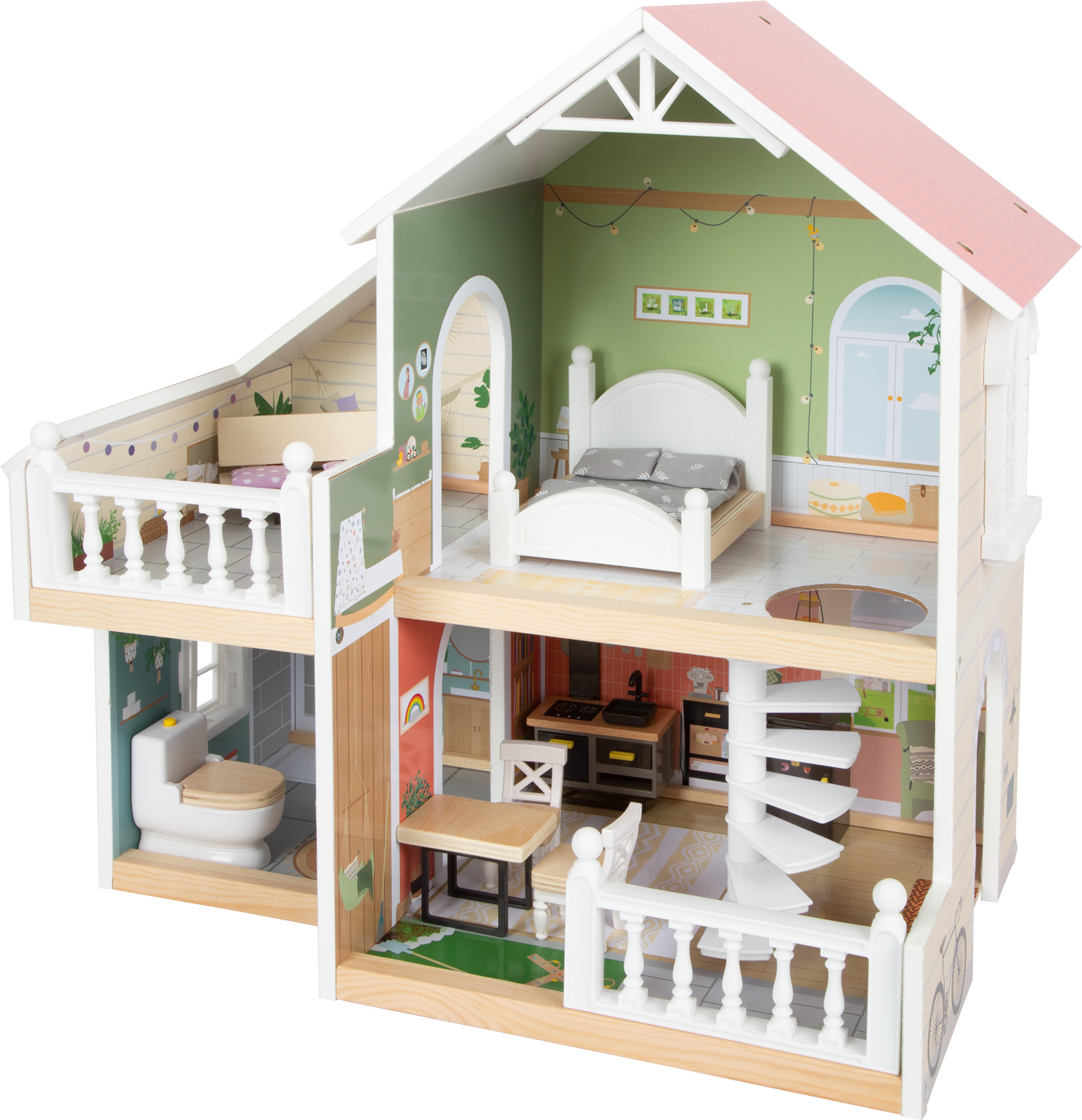Dollhouse with roof terrace