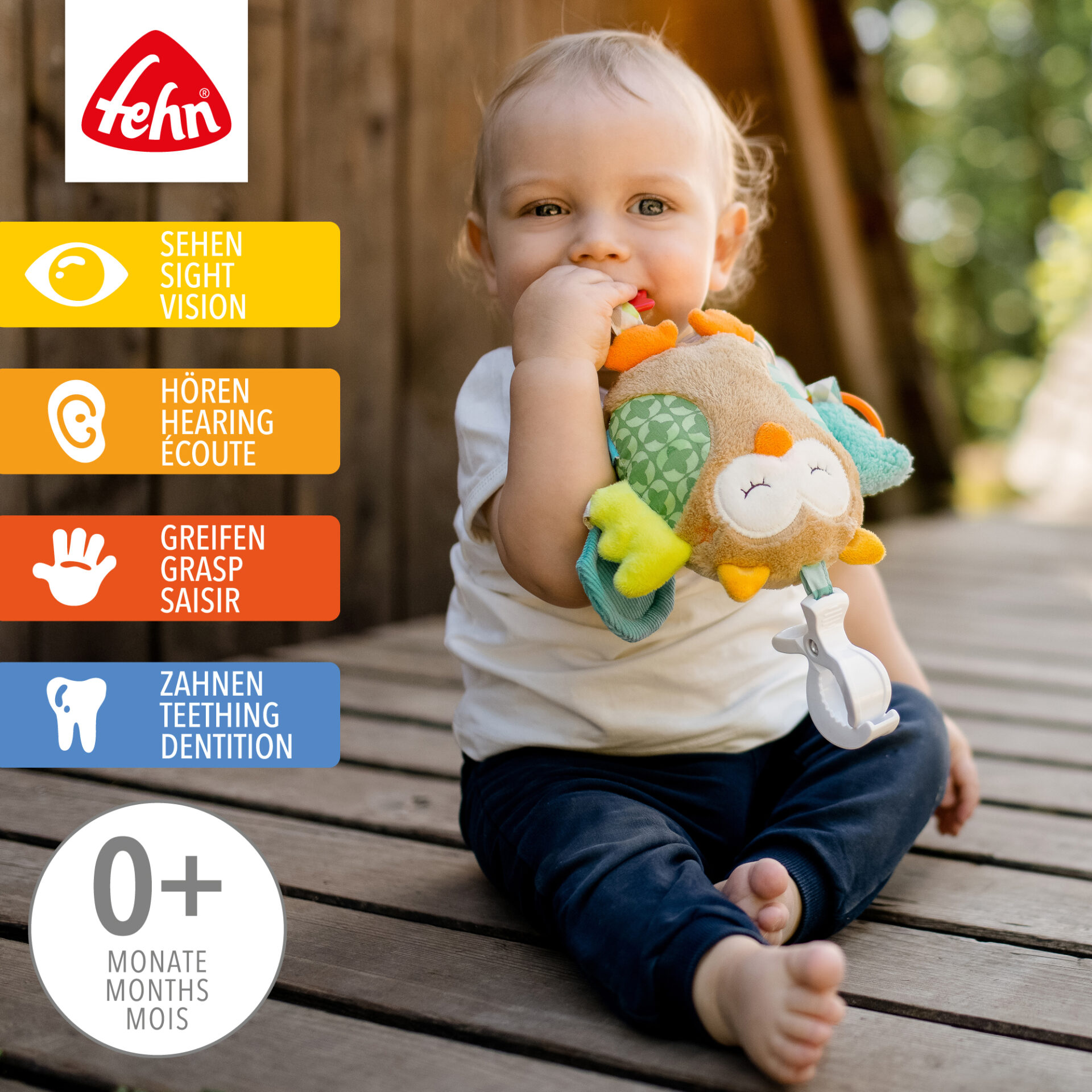 Activity owl with clamp