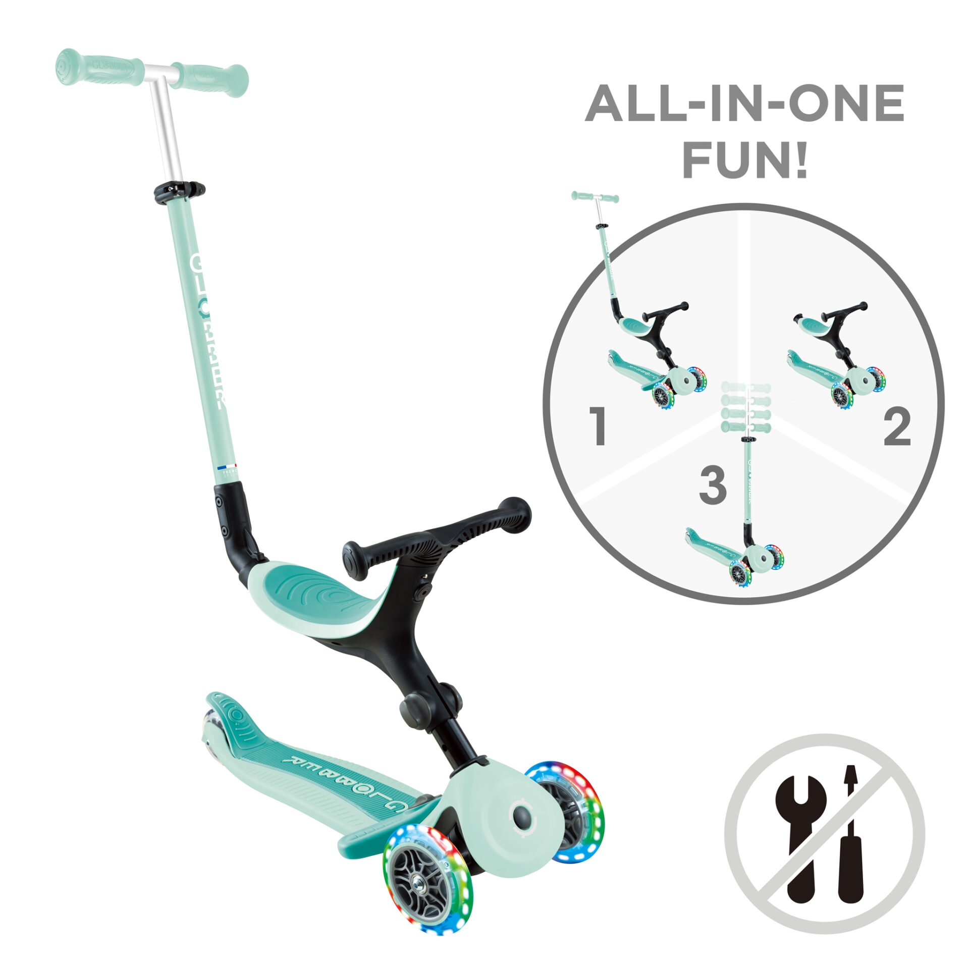 GO-UP ACTIVE LIGHTS Pastel Mint  / Dark Pastel Mint