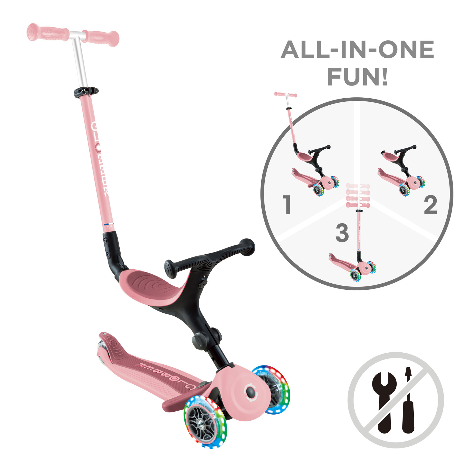 GO-UP ACTIVE LIGHTS Pastel Pink  / Deep Pastel Pink