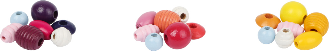 Wooden Threading Beads Cupcake, "Candy" / 1 cope