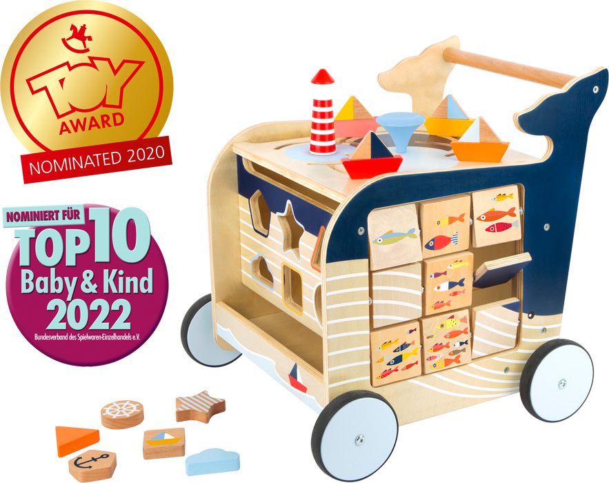 11608_small_foot_legler_Lauflernwagen_Wal_a_ToyAward2020_Top10_2022 Baby Walker Whale