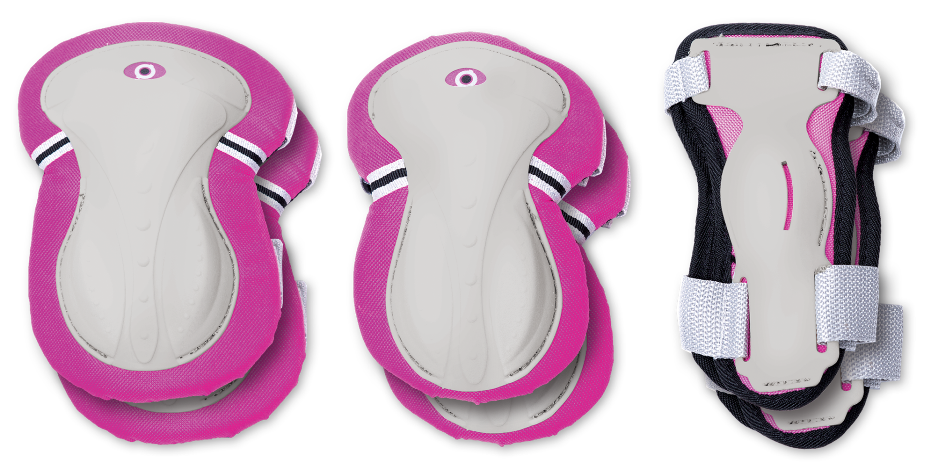 541-110 SET 3 PROTECTIONS JUNIOR XS (from 6 to 10 years) Pink