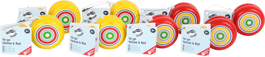 2935_legler_small_foot_Jo_Jo_Gelb_und_rot_Verpackung (1) Yo-yos "Yellow & Red" / 1 cope