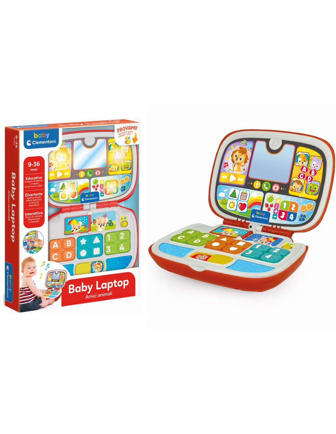 Laptop Animali Amici Baby Clementoni