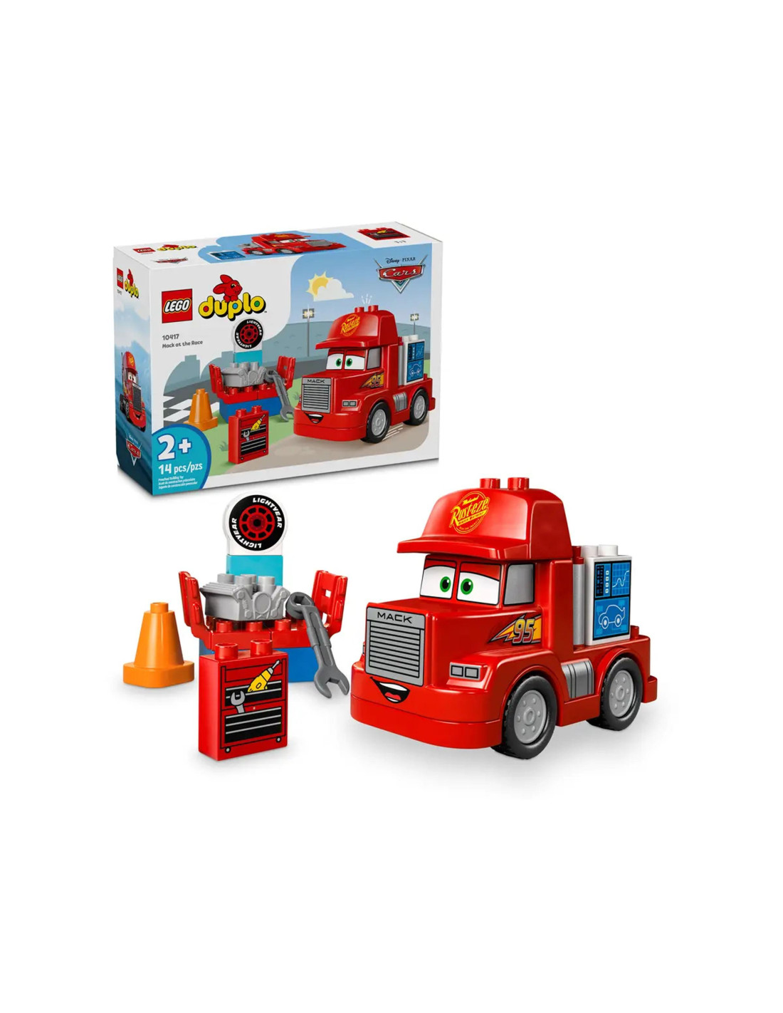 LEG10417 Duplo Mack al Circuito