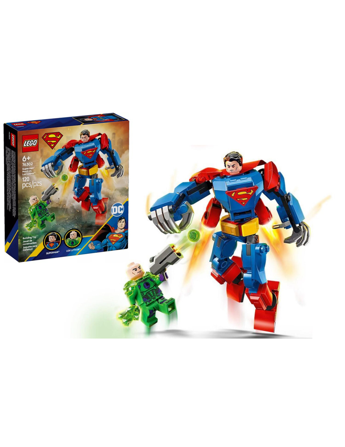 Super Heroes Mech di Superman contro Lex