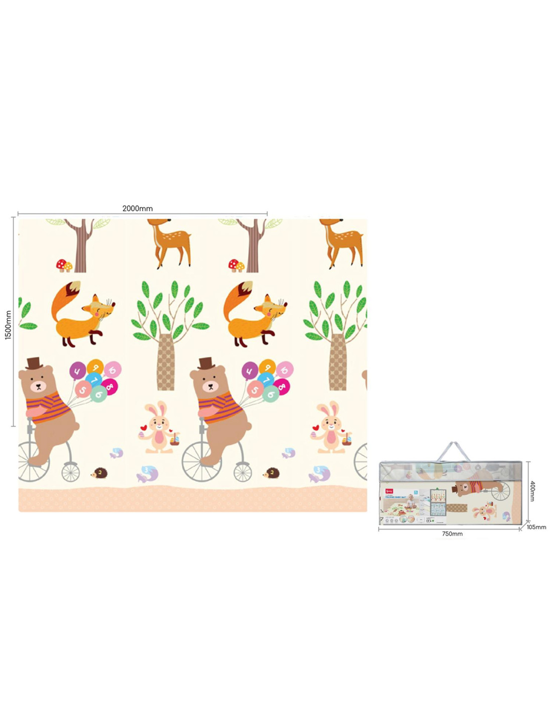 Tappeto Pieghe  Double Face 200x150