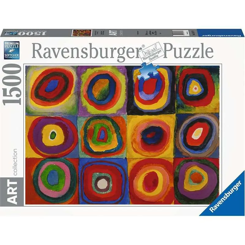 Ravensburger 16377 Premium 1500 Piece Puzzle Kandinsky Squares Circles