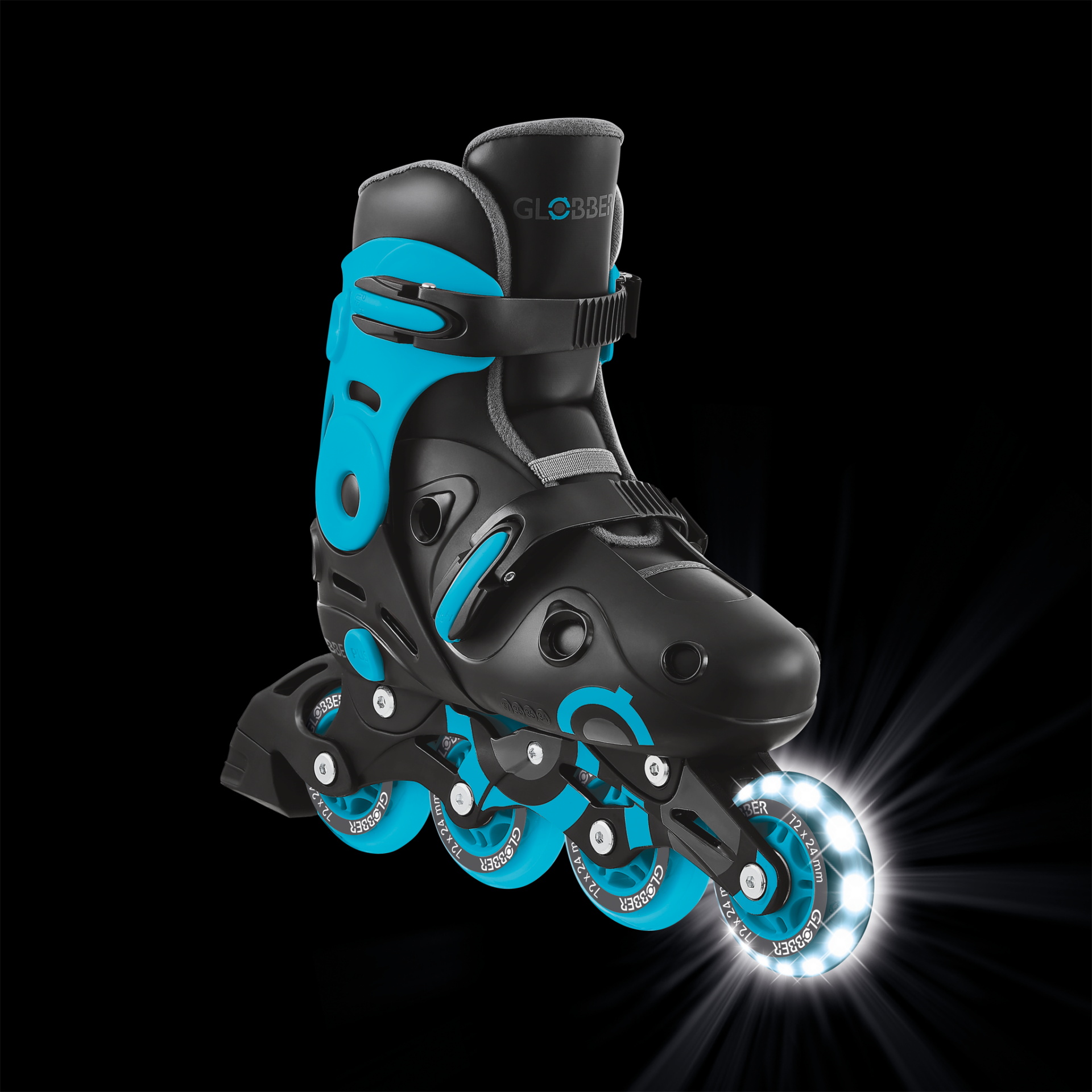 785-100_ft-R_call-out-lights GO-SKATE INLINE SKATE Size from 34 to 37 Blue/Black