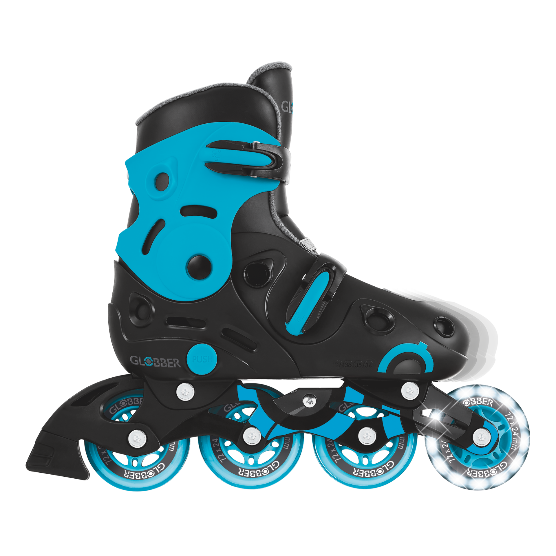 785-100_side_adj GO-SKATE INLINE SKATE Size from 34 to 37 Blue/Black