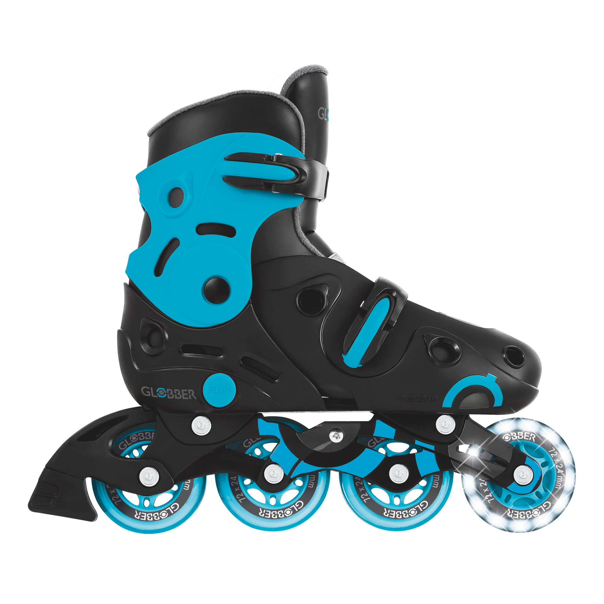 785-100_side_extend GO-SKATE INLINE SKATE Size from 34 to 37 Blue/Black