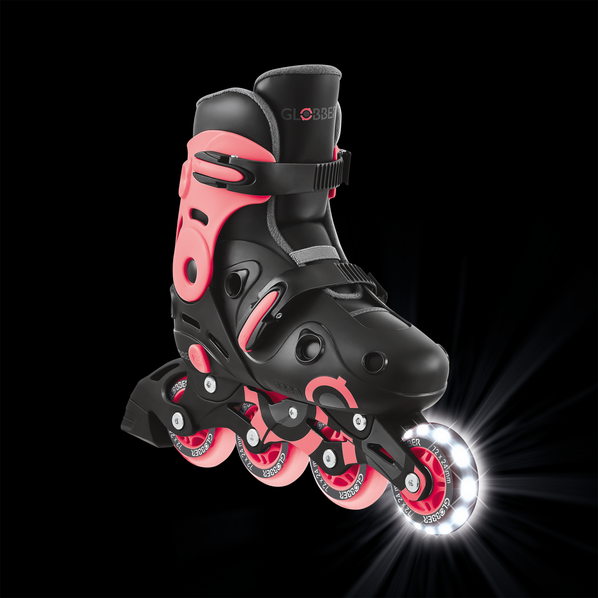 785-110_ft-R_call-out-lights GO-SKATE INLINE SKATE Size from 34 to 37 Pink