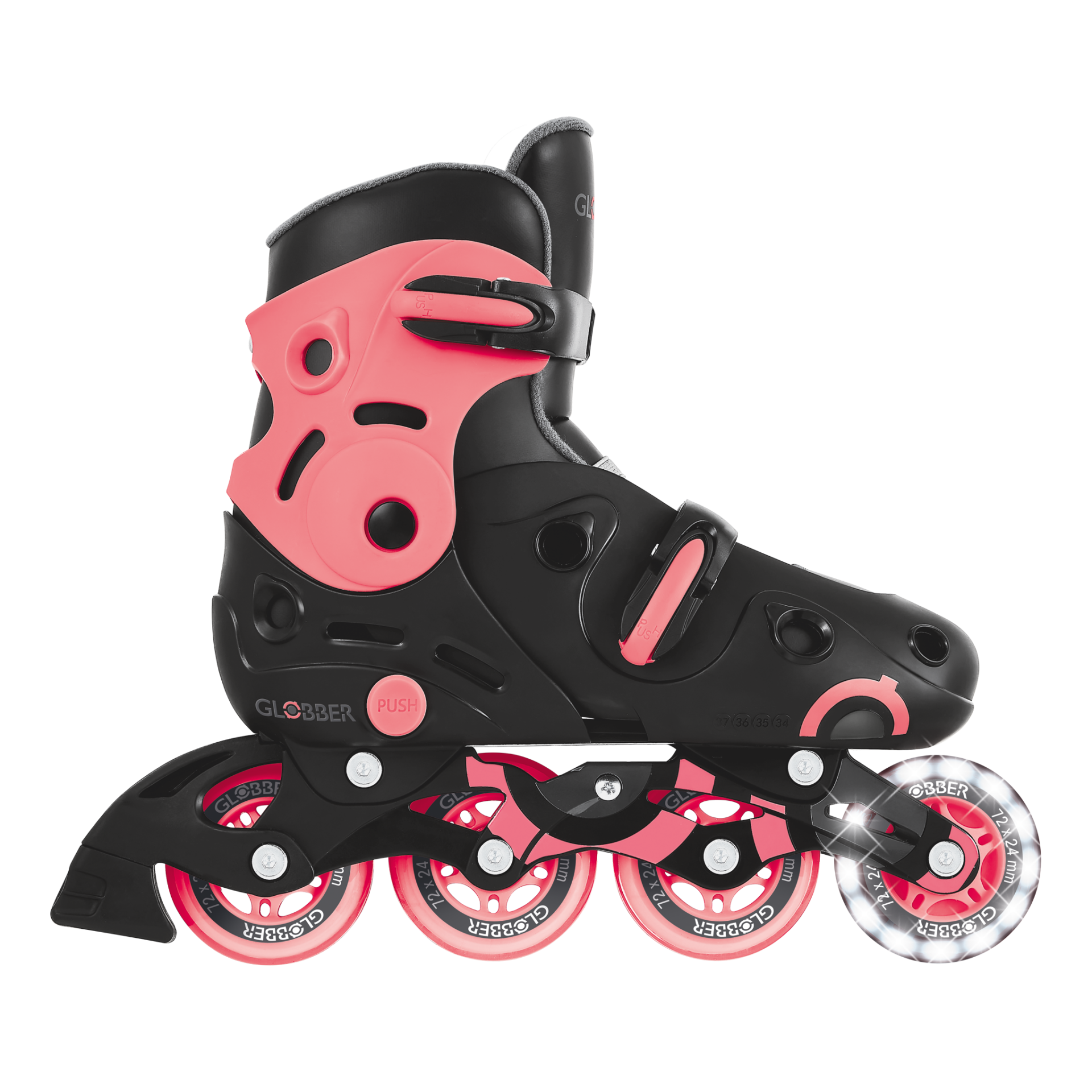 785-110_side_extend GO-SKATE INLINE SKATE Size from 34 to 37 Pink