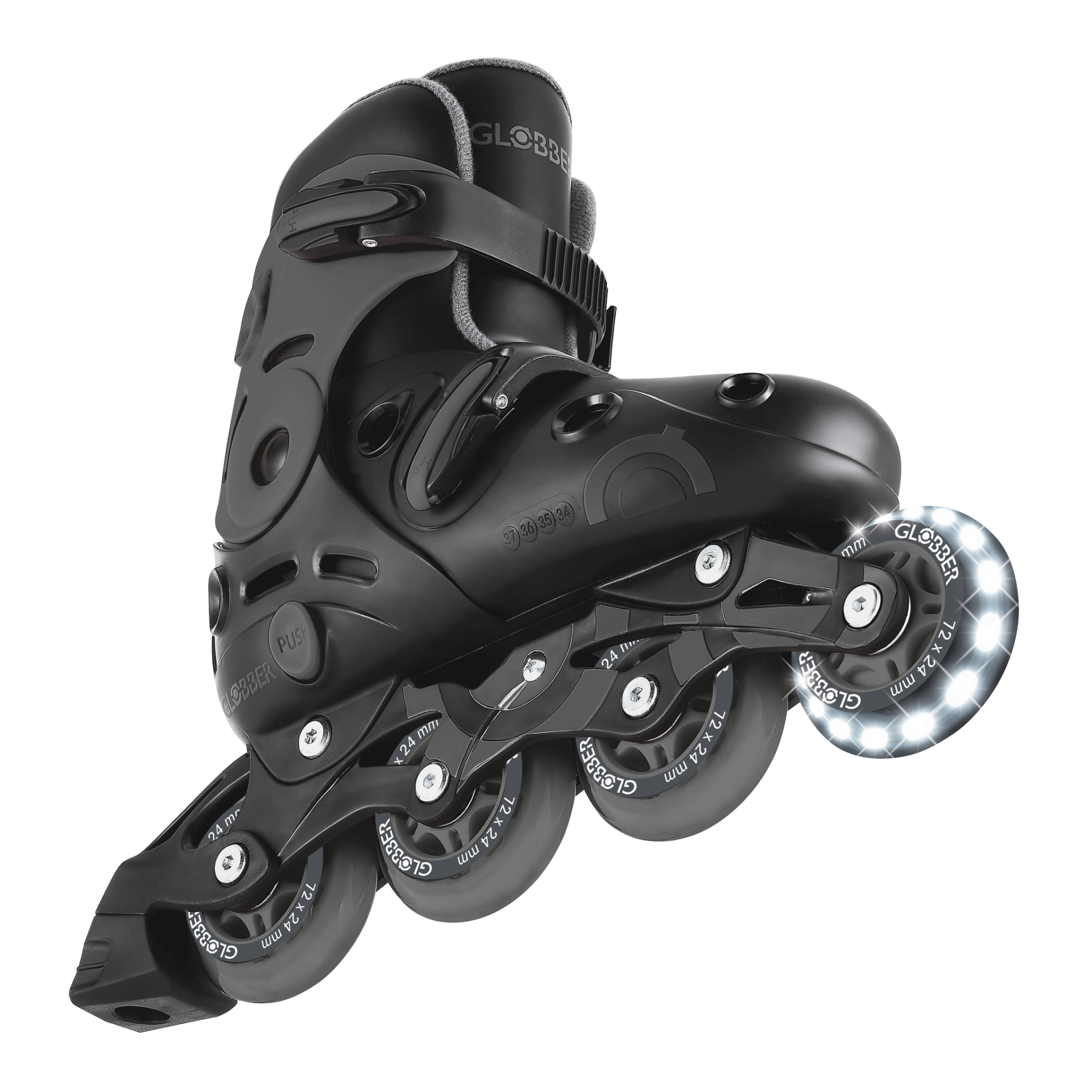 GO-SKATE INLINE SKATE Size from  34 to 37 Grey/Black