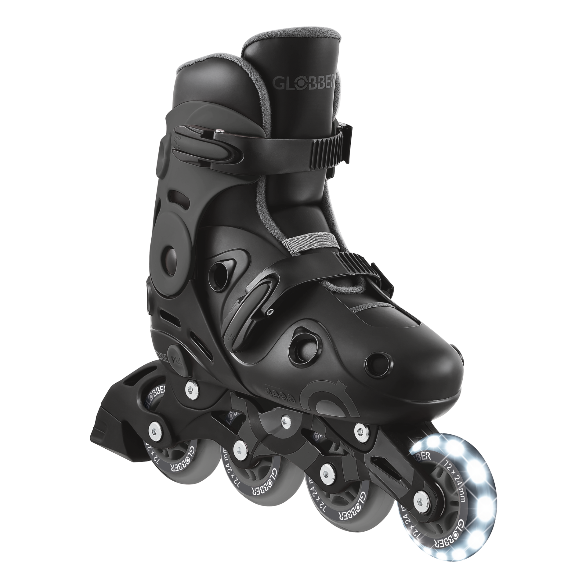 GO-SKATE INLINE SKATE Size from  34 to 37 Grey/Black