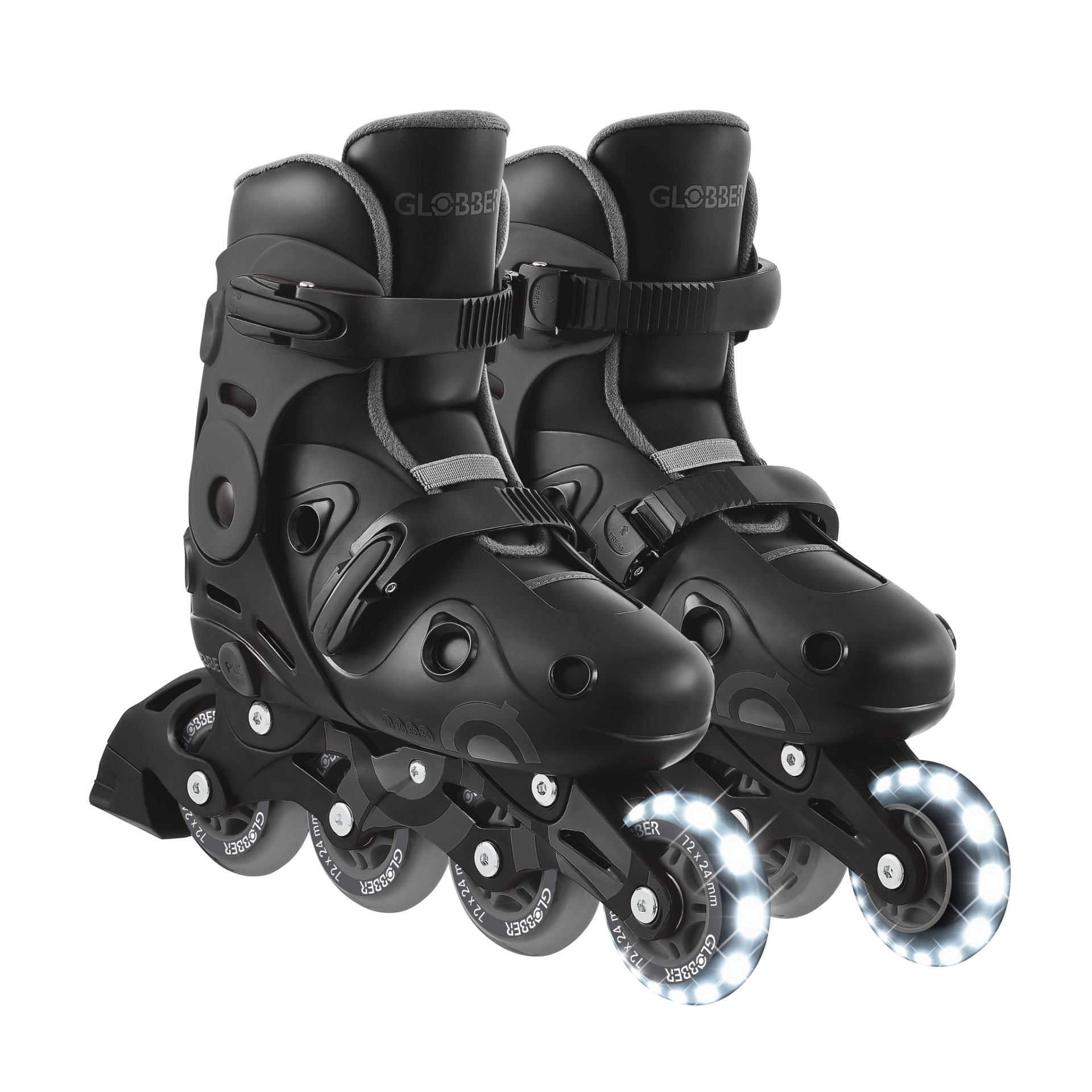 GO-SKATE INLINE SKATE Size from  34 to 37 Grey/Black