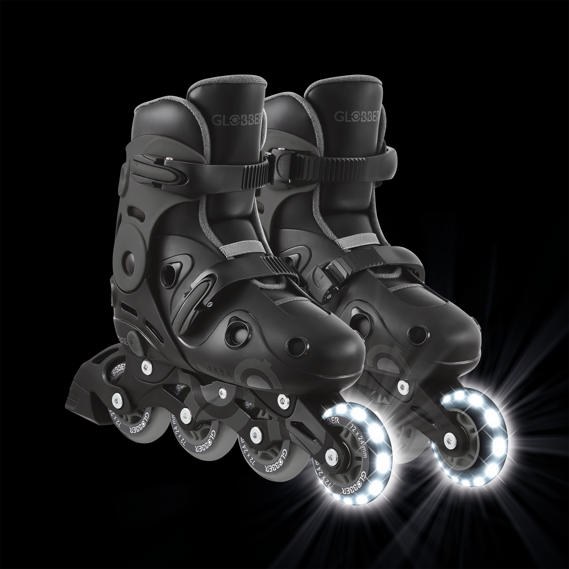 GO-SKATE INLINE SKATE Size from  34 to 37 Grey/Black