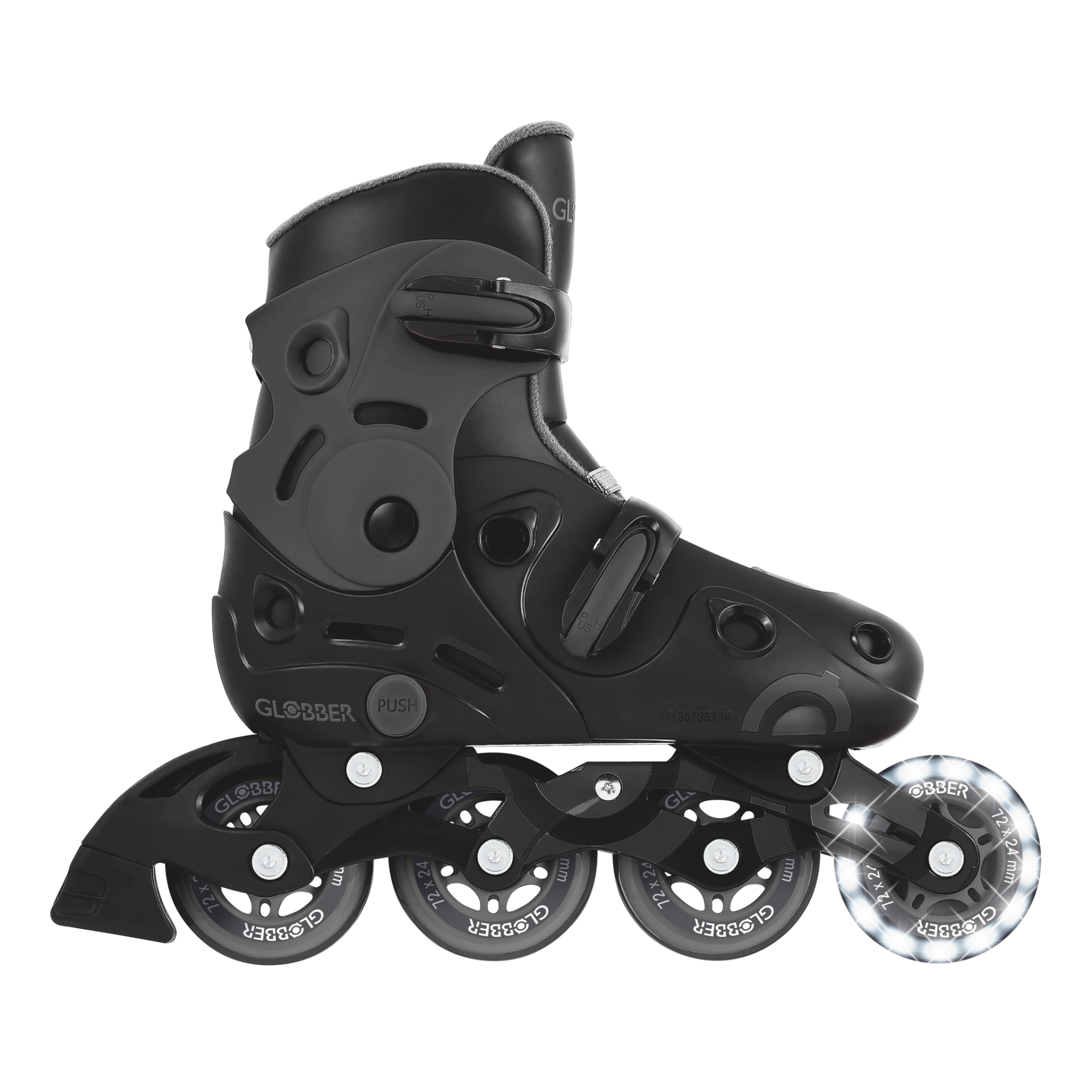 GO-SKATE INLINE SKATE Size from  34 to 37 Grey/Black