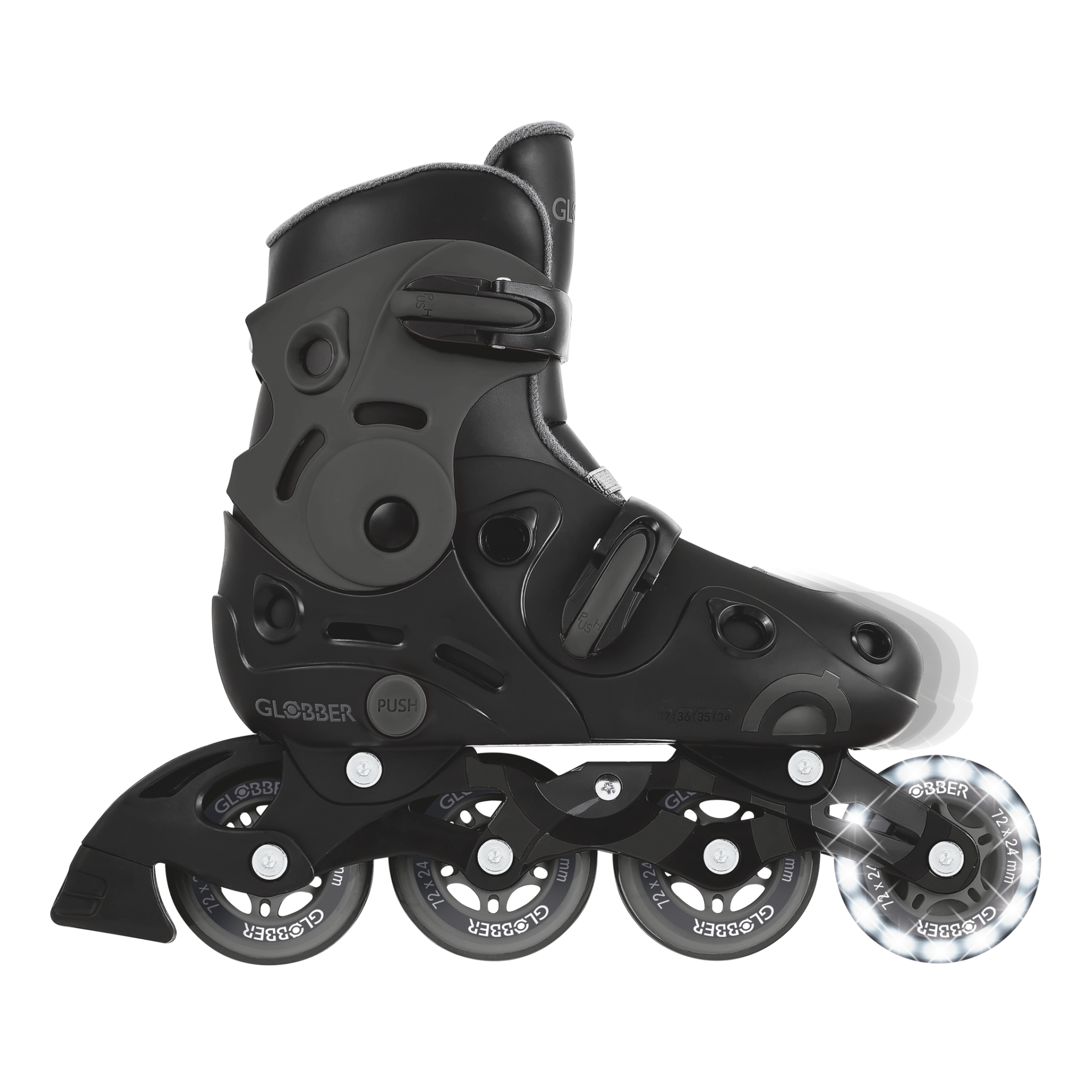 GO-SKATE INLINE SKATE Size from  34 to 37 Grey/Black