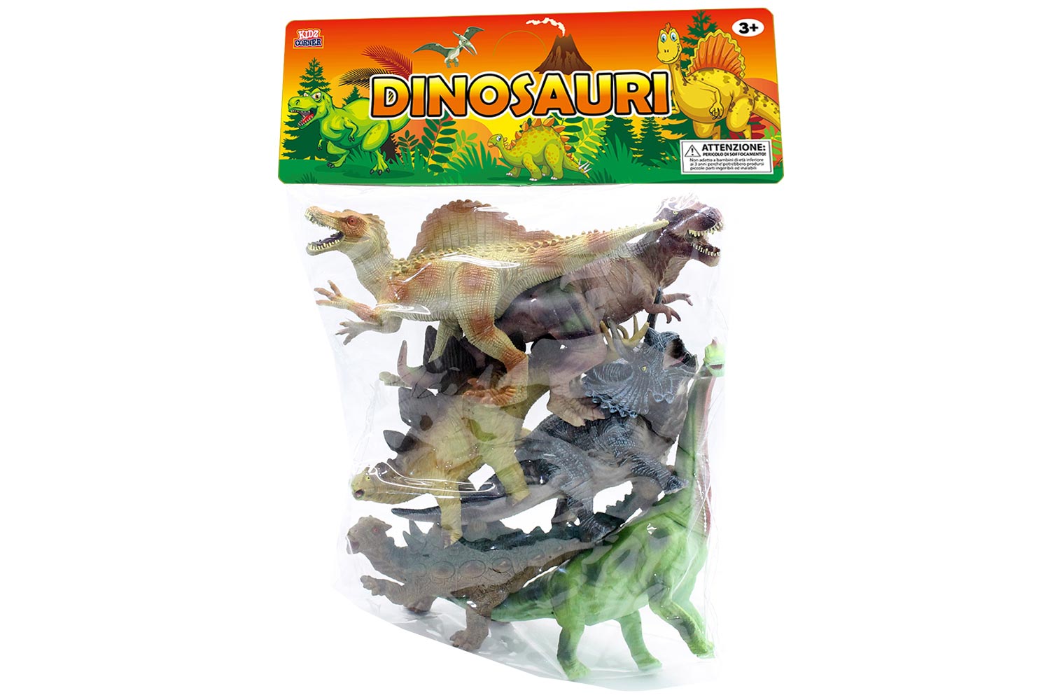 Dinosauri in busta gigante da 6pz