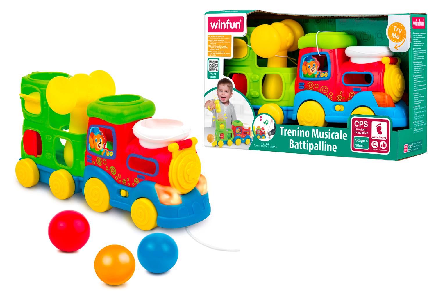 Trenino Musicale Battipalline Luci Suoni